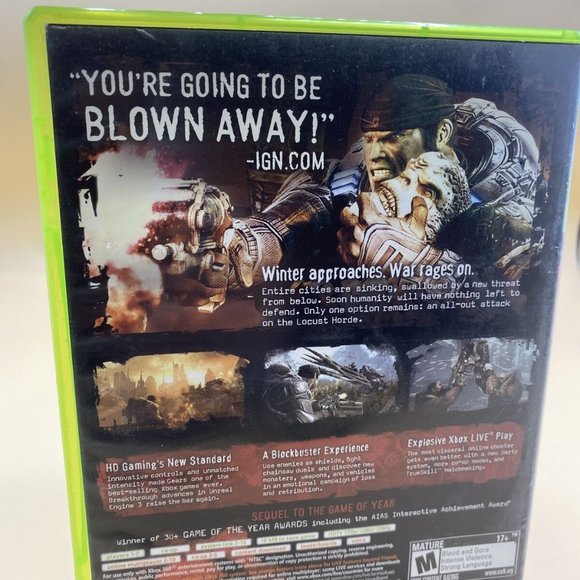 Gears of War 2 (Xbox 360, 2008) Disc In Vgc. - Picture 3 of 4